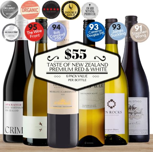 Taste of New Zealand: Premium Red & White Wine Collection
