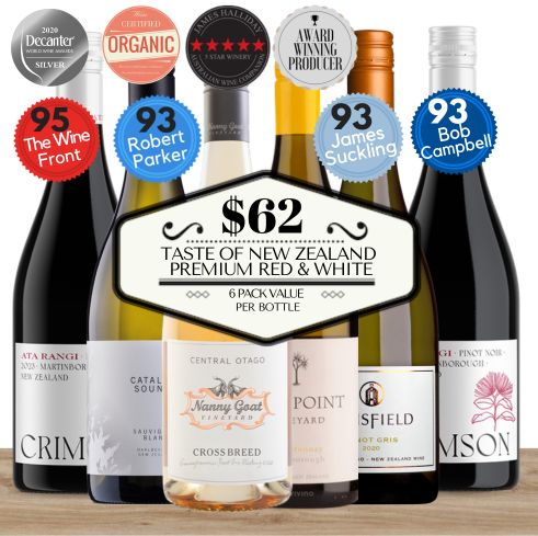 Taste of New Zealand Premium Red & White Wine Collection