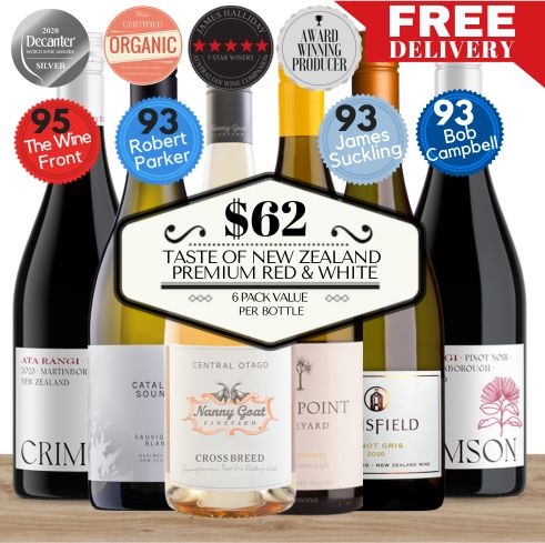 Taste of New Zealand Premium Red & White Wine Collection