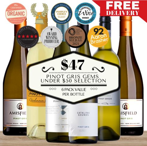 Pinot Gris Gems Under $50 Selection 6 Pack Value