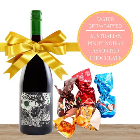 Australian Pinot Noir & Assorted Chocolate Truffle Easter Gift-Wrapped