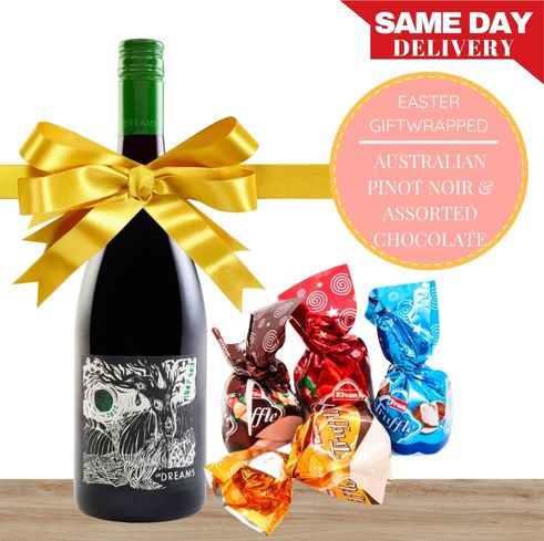 Australian Pinot Noir & Assorted Chocolate Truffle Easter Gift-Wrapped