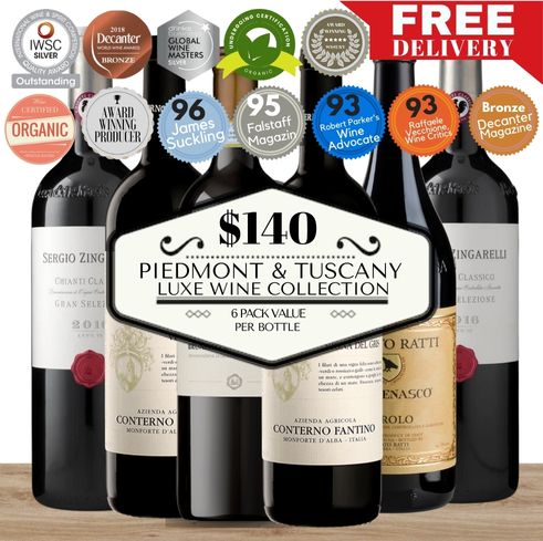Piedmont & Tuscany Luxe Wine Collection