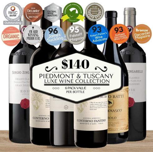 Piedmont & Tuscany Luxe Wine Collection