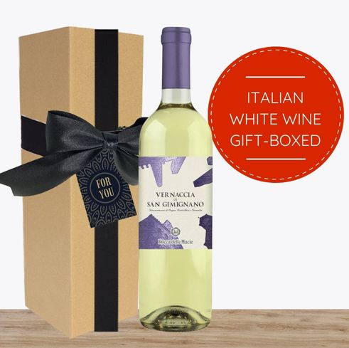 Italian White Wine Gift Box & Wrapped