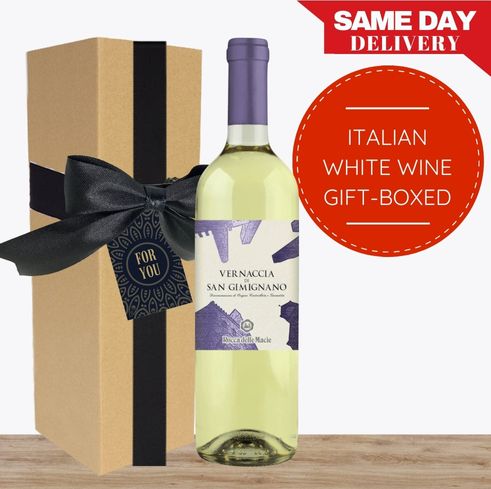 Italian White Wine Gift Box & Wrapped