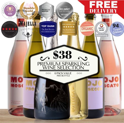 Premium Sparkling Wine Selection - 6 Pack Value