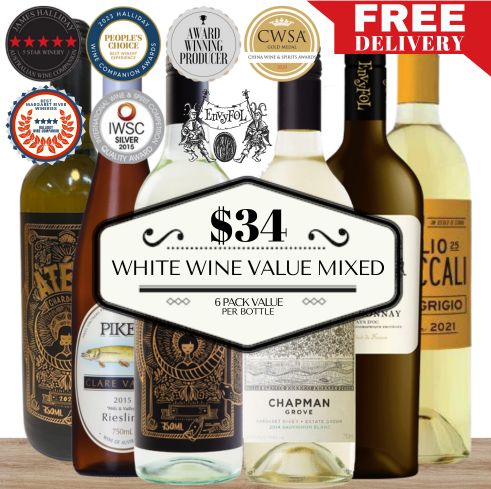 White Wine Value Mixed - 6 Pack Value