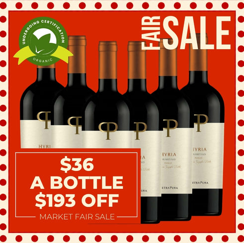 Pietra Pura Hyria Primitivo Puglia 2022 - Puglia, Italy 6 Pack Value