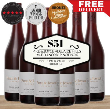Pike & Joyce Adelaide Hills "Vue du Nord" Pinot Noir - Adelaide Hills, Australia 6 Pack Value