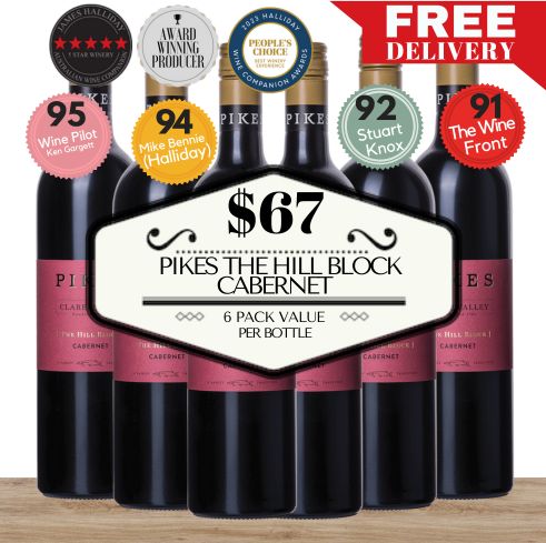 Pikes The Hill Block Cabernet - Clare Valley, Australia - 6 Pack Value