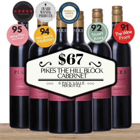 Pikes The Hill Block Cabernet - Clare Valley, Australia - 6 Pack Value