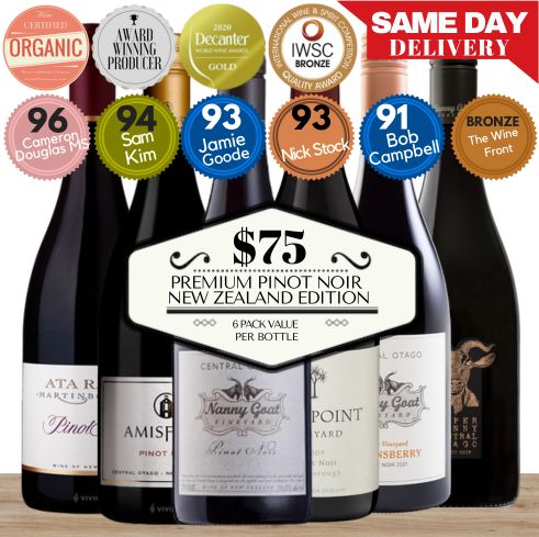 Premium Pinot Noir Collection New Zealand Edition 6 Pack Value