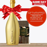Premium Sparkling Wine & Gourmet Chocolate - Gift Wrapped - Pop Up Wine