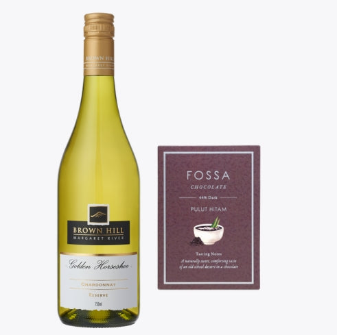 Premium White Wine & Gourmet Chocolate - Gift Wrapped