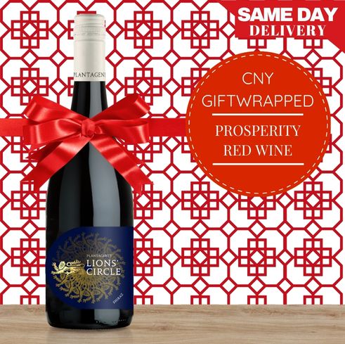Prosperity Red Wine Gift-Wrapped