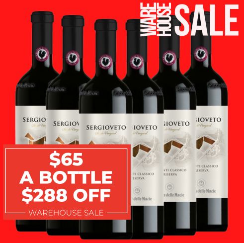 Sergioveto Chianti Classico Riserva 2018 - Tuscany, Italy 6 Pack Value