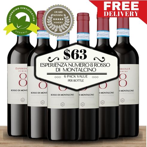 Esperienza Numero 8 Rosso di Montalcino  - Tuscany, Italy 6 Pack Value