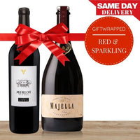 Red & Sparkling Wine Gift-Wrapped