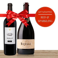 Red & Sparkling Wine Gift-Wrapped