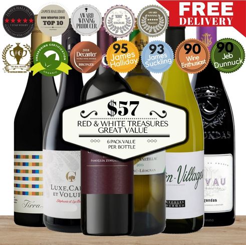 Red & White Treasures for Great Value – 6 Pack