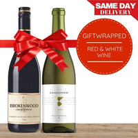 Red & White Wine Gift-Wrapped