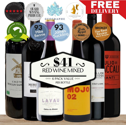 Red Wine Mixed - 6 Pack Value