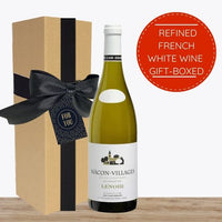 Refined French White Wine Gift Box & Wrapped