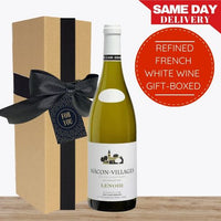 Refined French White Wine Gift Box & Wrapped