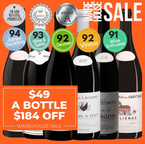 Beaujolais Cru Wine Mixed - 6 Pack Value