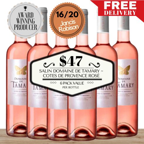 Salin Domaine de Tamary ~ Cotes de Provence Rosé 2022 ~ Provence, France - 6 Pack Value