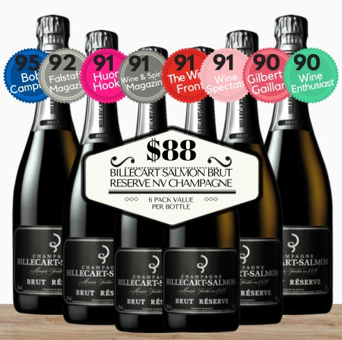 Billecart Salmon Brut Reserve NV Champagne, France ~ 6 PACK VALUE