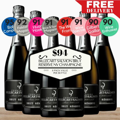 Billecart Salmon Brut Reserve NV Champagne, France ~ 6 PACK VALUE
