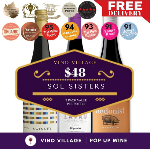 Vino Village Sol Sisters – Wine Education – 3 Wine Pack