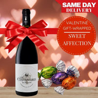 Sweet Affection – Red Wine & Italian Pralines Gift-Wrapped