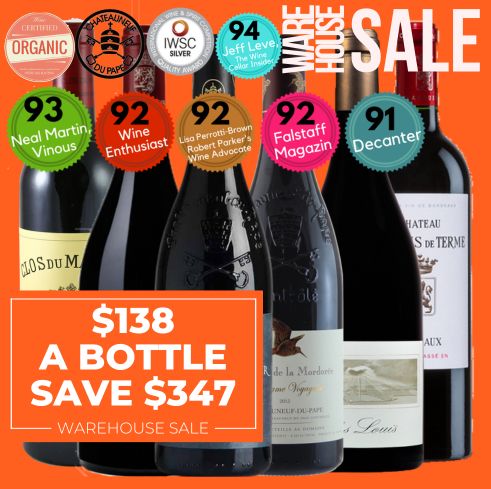 Luxe French Red Wine Collection 6 Pack Value