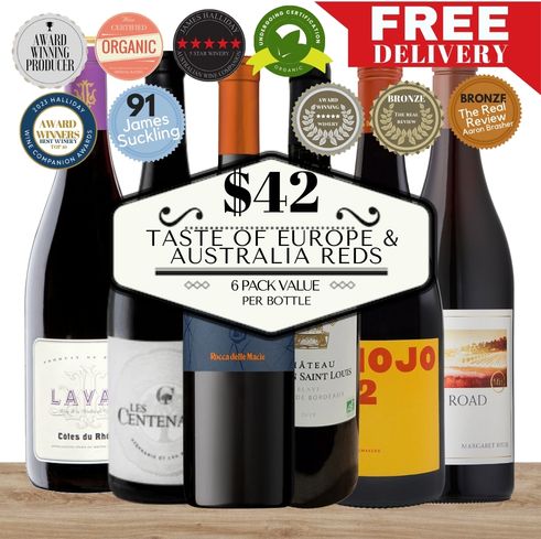 Taste of Europe & Australia – Mixed Reds Under $45