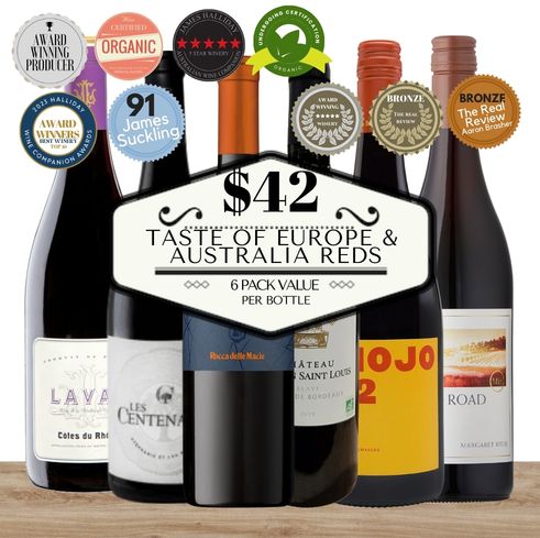 Taste of Europe & Australia – Mixed Reds Under $45