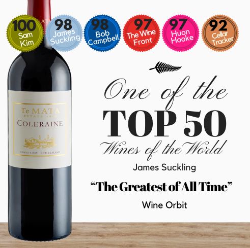 Te Mata Coleraine Cabernet Merlot - Hawkes Bay, New Zealand