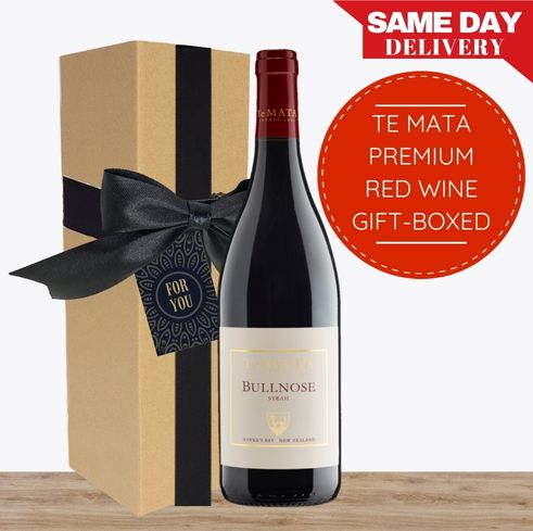 Te Mata Premium Red Wine - Gift Box, Wrap & Card - Hawkes Bay, New Zealand
