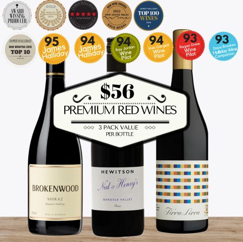 Three Premium Red Wine Mixed 3 Pack Value