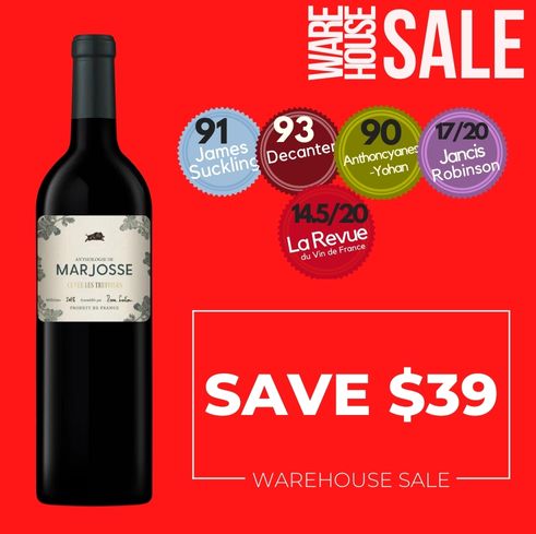 Chateau Marjosse Pierre Lurton Cuvee Truffiers'Rouge 2018 - Bordeaux, France