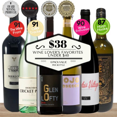 Wine Lover's Favorites Under $40 - 6 Pack Value