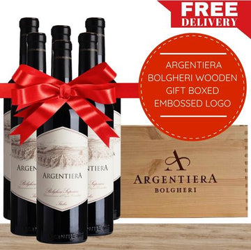 Tenuta Argentiera - Bolgheri Superiore - Cabernet Sauvignon, Merlot, Cabernet Franc Bolgheri, Italy Premium Wooden Box & Gift-Wrapped 6 Pack Value