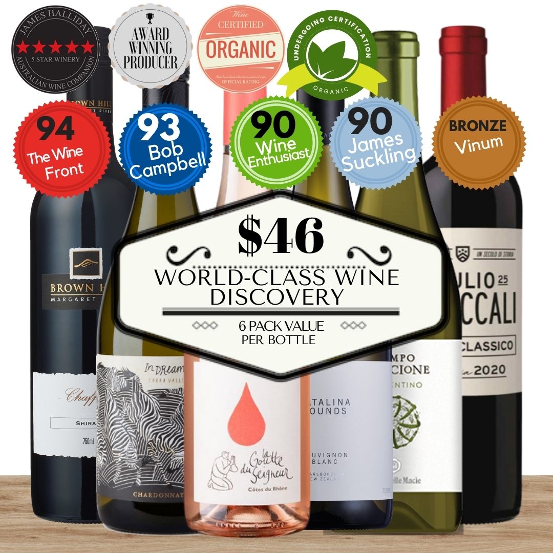 World-Class Wine Discovery @ $46 – 6 Pack