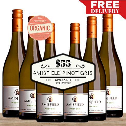 Amisfield Pinot Gris ~ Central Otago, New Zealand ~ 6 pack value