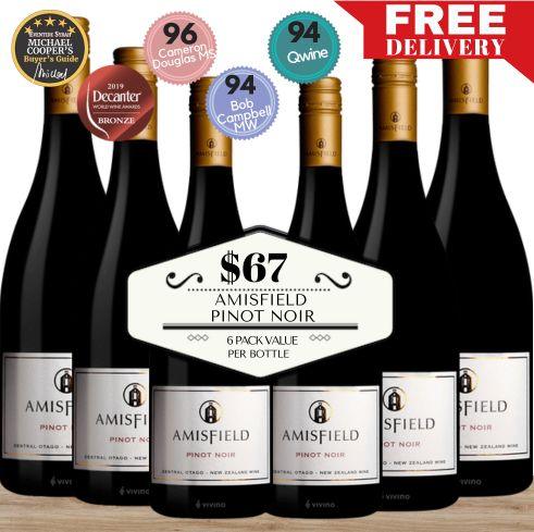 Amisfield Pinot Noir ~ Central Otago New Zealand ~ 6 pack Value