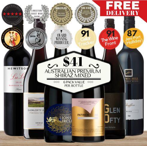 Australian Premium Shiraz  Mixed 6 Pack Value