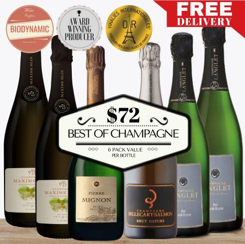 Best of Champagne - 6 Pack Value - Pop Up Wine