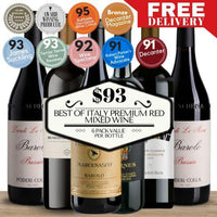 Best of Italy Premium Red Mixed Wine ~ 6 Pack Value